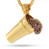 King Ice Purple Drank Necklace - 14K Gold