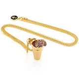 King Ice Purple Drank Necklace - 14K Gold