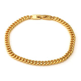 King Ice 5mm Miami Cuban Link Bracelet - 14K Gold
