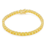 King Ice 5mm Yellow Tennis Bracelet - 14K Gold