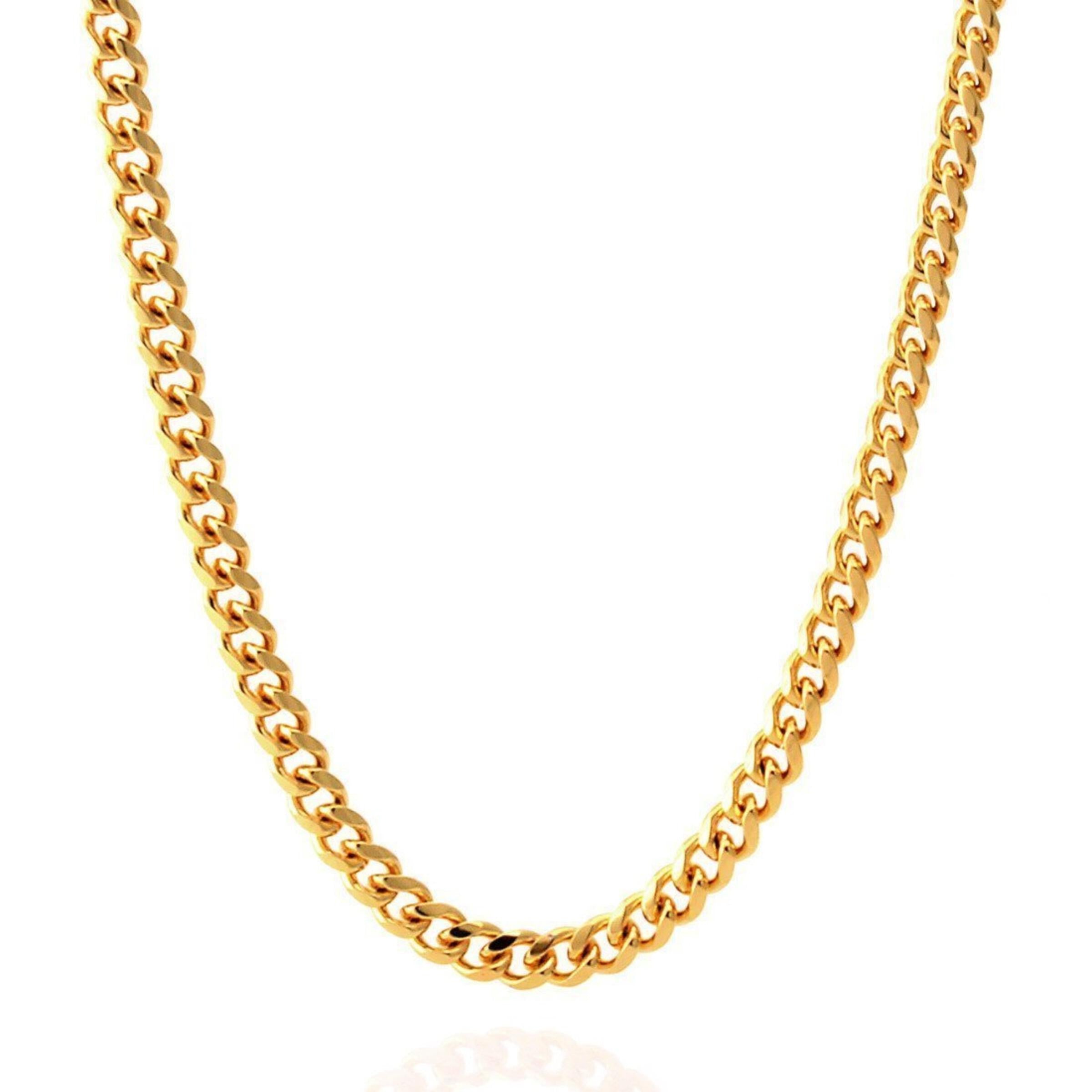King Ice 5mm Miami Cuban Link Chain - 14K Gold