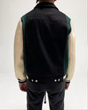 Lifted Anchors Claridge Letterman Jacket - Black/Cream