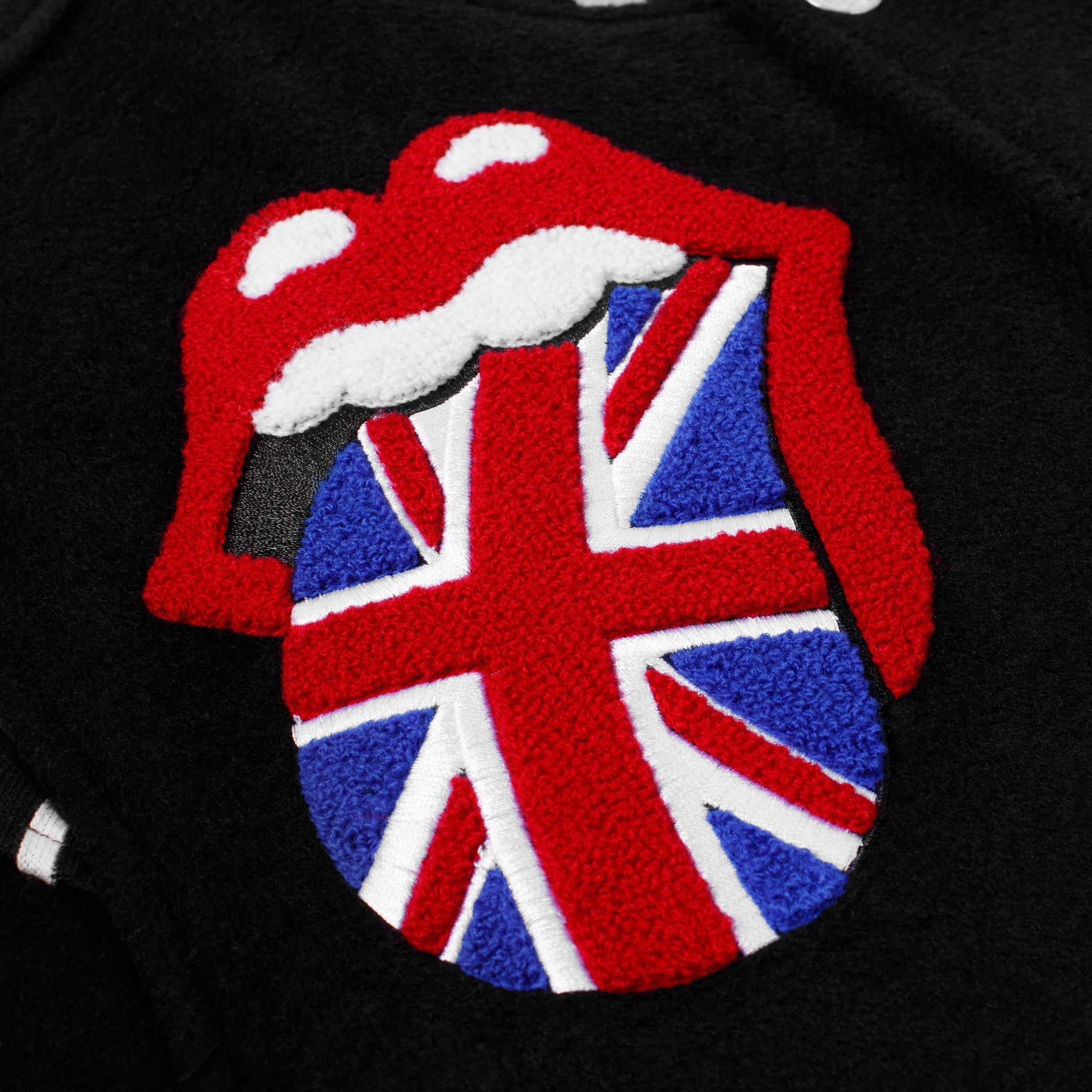 Market X Rolling Stones World Flag Varsity Jacket - Black
