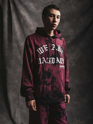 Pas De Mer Wav Hoody - Burgundy/black