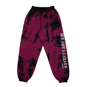 Pas De Mer Wav Pants - Burgundy/black
