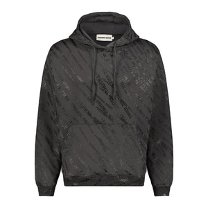 Personal Issues Destroyed Stamped Hoodie - Dark Brown