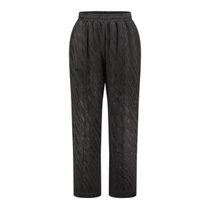 Personal Issues Stamped Oversized Sweatpants  - Dark Brown