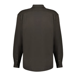 Personal Issues Long Sleeve Oversized Shirt -  Dark Khaki