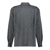 Personal Issues Stamped Logo Big Fit Shirt - Grey