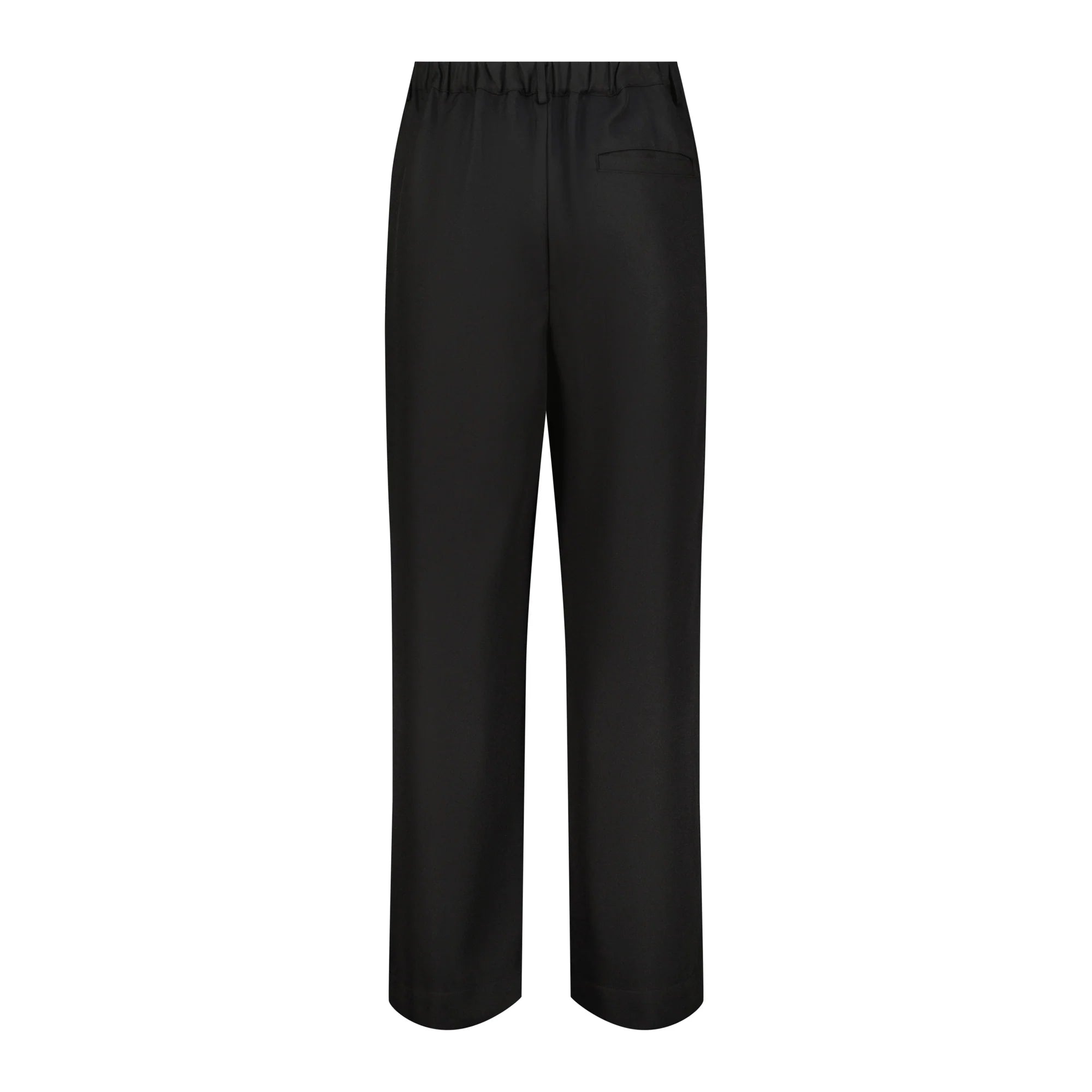 Personal Issues Double Plated Wide Leg Trousers - Black