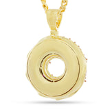 King Ice Pink Donut Necklace - 14K Gold