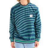 RIP N DIP Dizzy Nermal Polar Fleece Crewneck - Navy/Teal