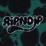 RIP N DIP RIPNTAIL Hoodie - Green/Black tie dye