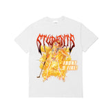 Students Front 9 Fire T-shirt - White