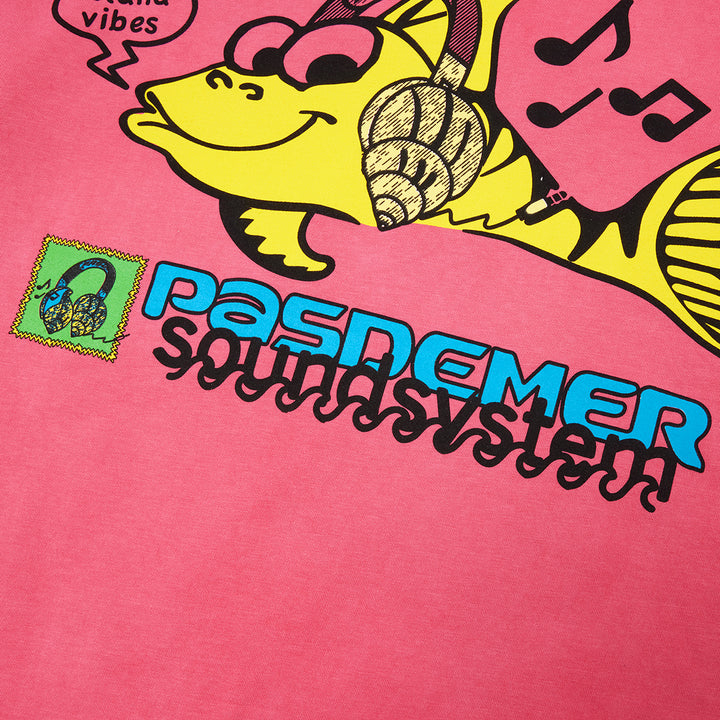 Pas De Mer Soundsystem T-Shirt - Fucsia