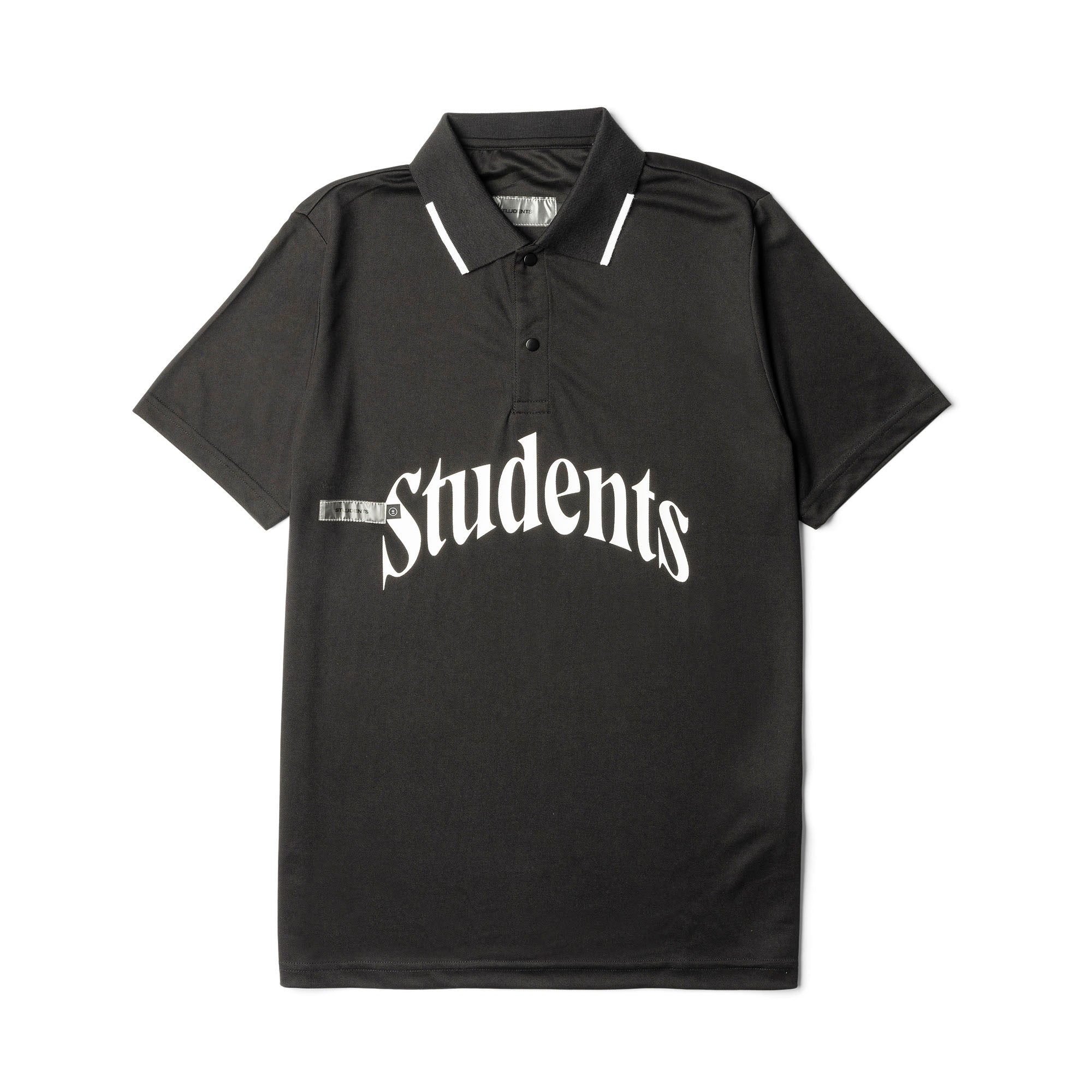Students Fowler Poly Polo Shirt - Black