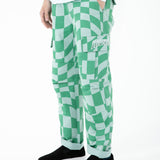 Rip N Dip Checked Cargo Pants - Olive/Pine