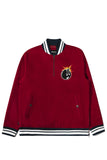 The Hundreds Legacy Half Zip - burgundy