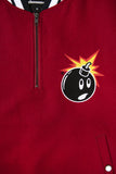 The Hundreds Legacy Half Zip - burgundy