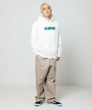 XLarge Two Tone Standard Logo Pullover Hooded Sweat - White