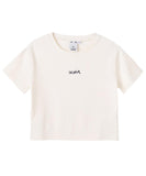 X-Girl EMBROIDERED MILLS LOGO S/S BABY TEE - White