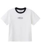 X-Girl RINGER BABY S/S TOP - White