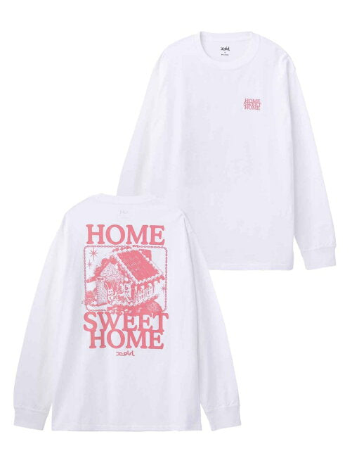 XGirl Home Sweet Home L/s Tee - White