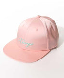 Xlarge Galligraphy Satin Cap - Pink