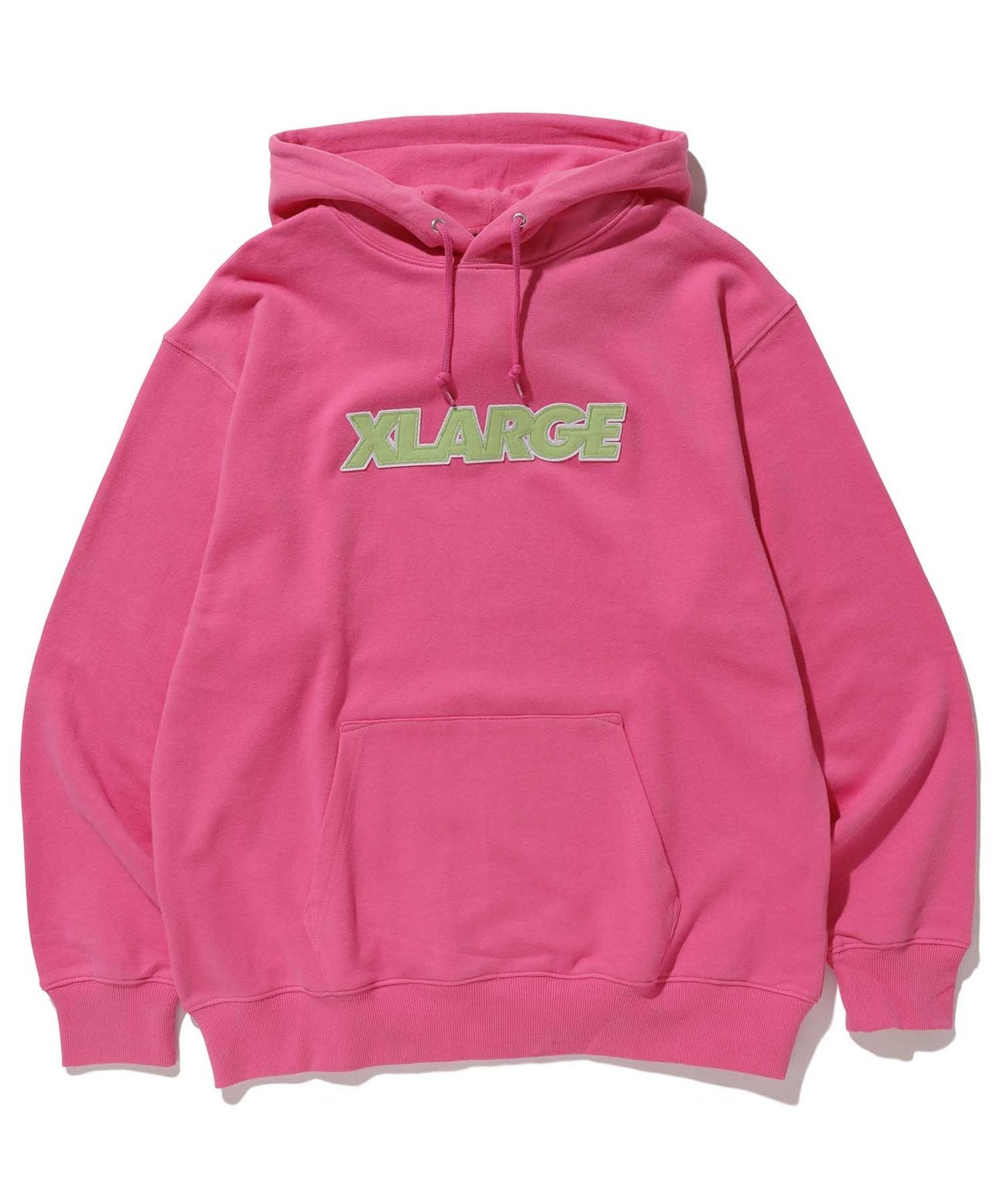Xlarge Over Edge Standard Logo Pullover Hooded Sweat - Pink