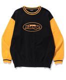 Xlarge RETRO CREW NECK SWEAT - BLACK