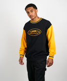 Xlarge RETRO CREW NECK SWEAT - BLACK