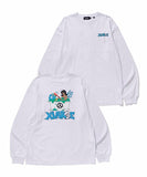 XLarge Bathtub Fairy L/S Pocket Tee - White