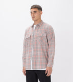 ZANEROBE work flannel ls shirt - washed peach