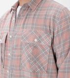 ZANEROBE work flannel ls shirt - washed peach