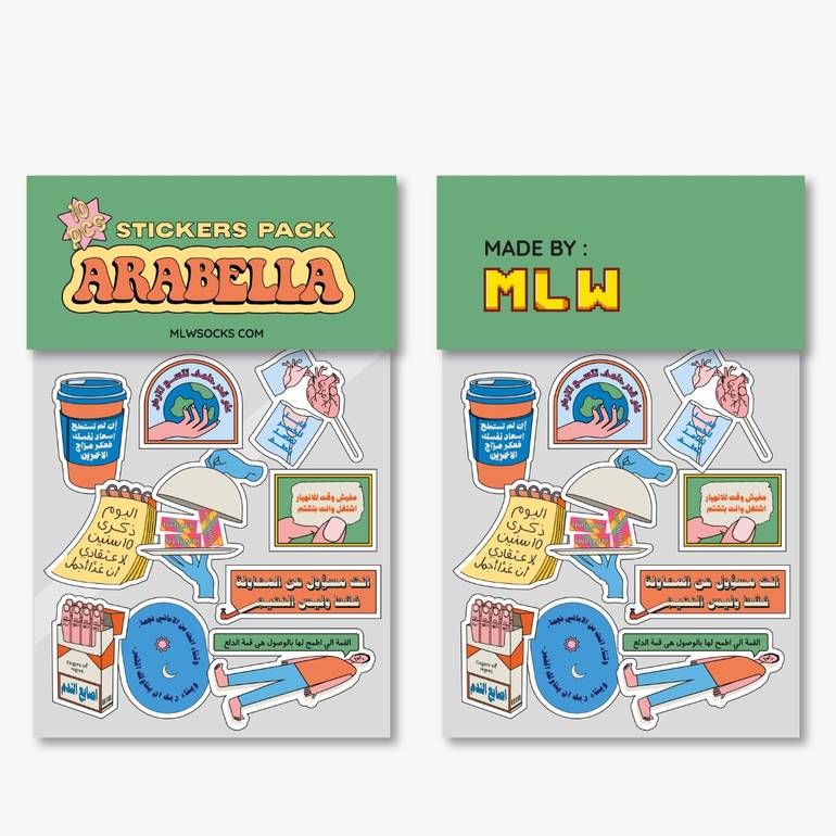 Mellow Arabella stickers
