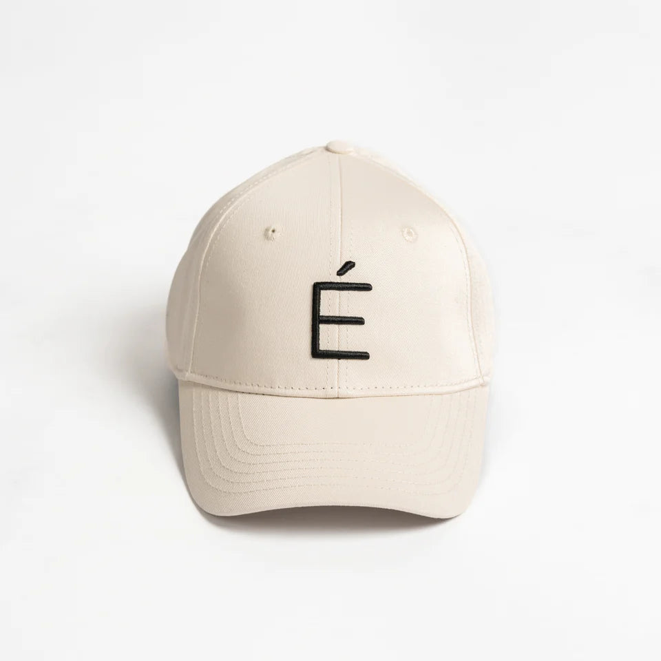 Sule Cap - Off White Cotton with Black É