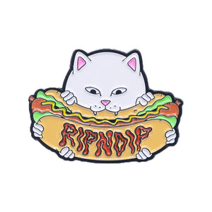 Rip N Dip Hungry Kitty Pin - multi