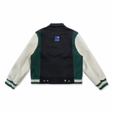 Lifted Anchors Claridge Letterman Jacket - Black/Cream