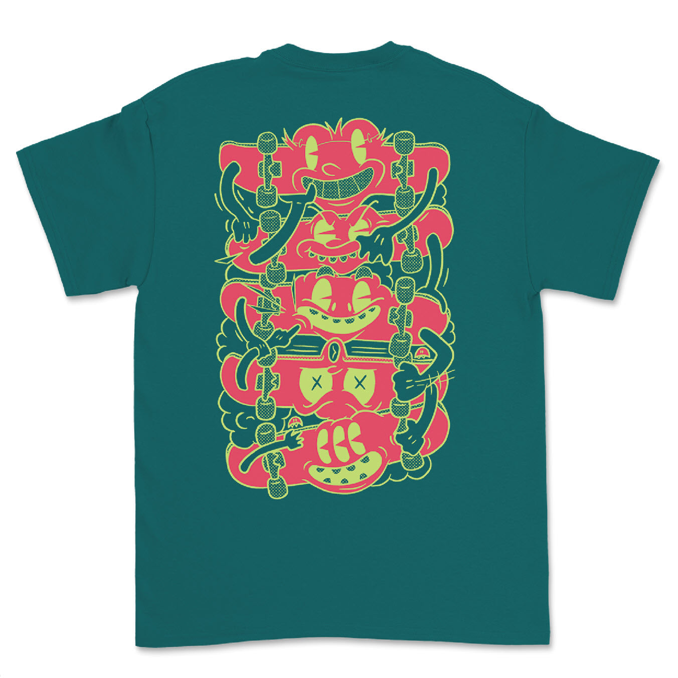Crkd Guru Big Deck Energy T-Shirt - Seagreen