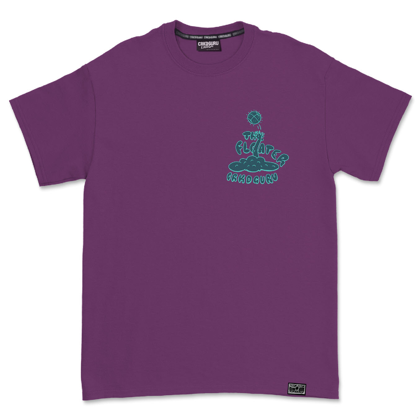 Crkd Guru The Floater T-shirt - Purple
