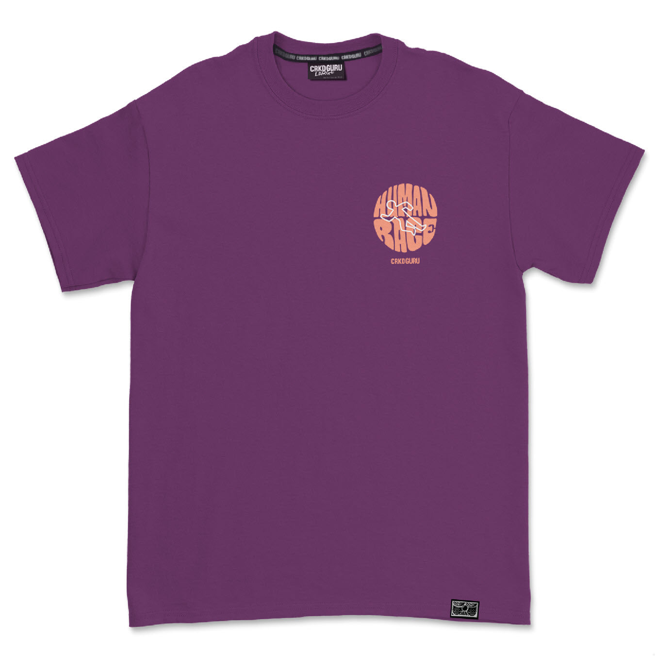 Crkd Guru Human Race T-shirt - Purple